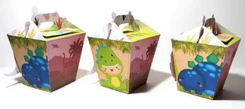 Caixa Sushi com Alça - Dinossauro Cute