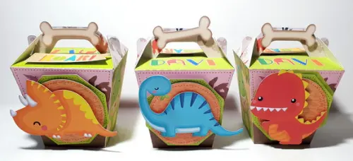Caixa Sushi com Alça - Dinossauro Cute