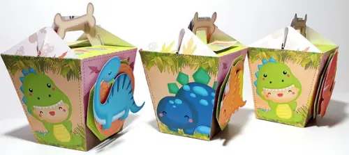 Caixa Sushi com Alça - Dinossauro Cute