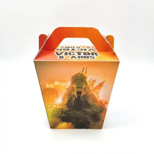Caixa Sushi com Alça - Godzilla Laranja