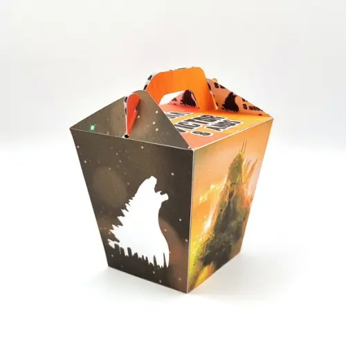 Caixa Sushi com Alça - Godzilla Laranja
