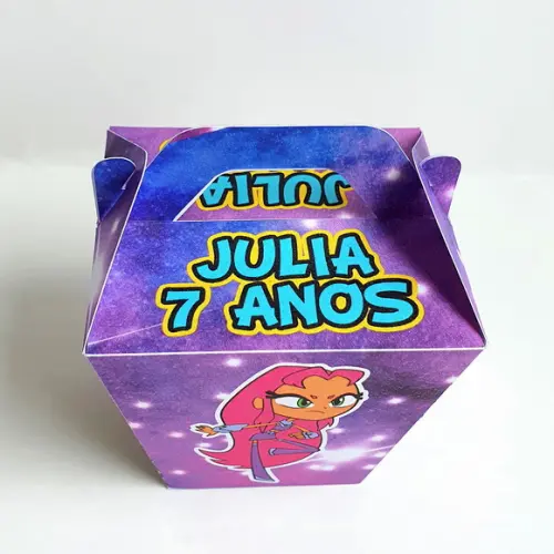 Caixa Sushi com Alça - Jovens Titãs Rosa