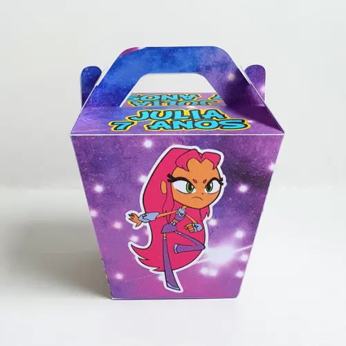 Caixa Sushi com Alça - Jovens Titãs Rosa