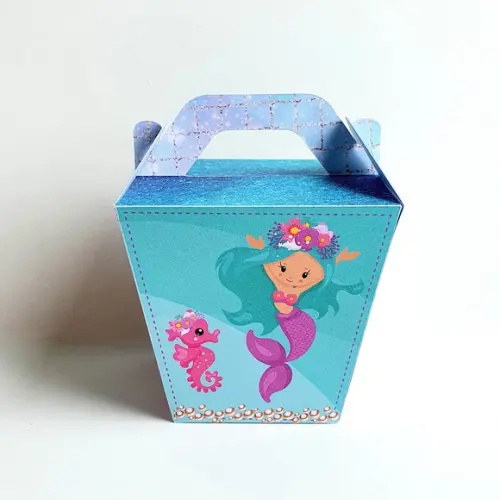 Caixa Sushi com Alça - Sereia Floral