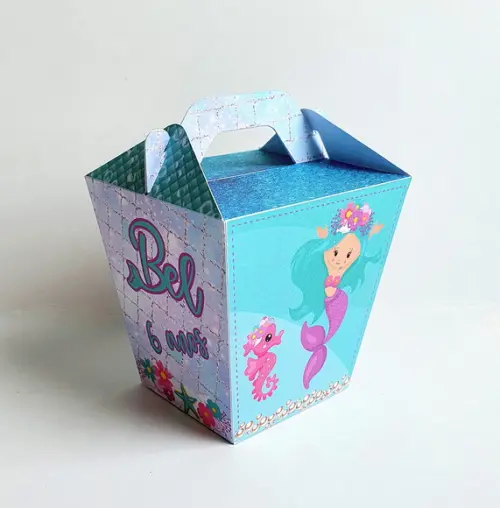 Caixa Sushi com Alça - Sereia Floral
