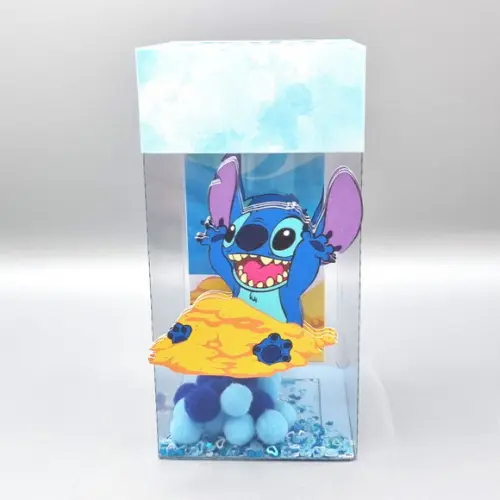 Caixa Suspensa de Acetato com Shaker - Lilo e Stitch