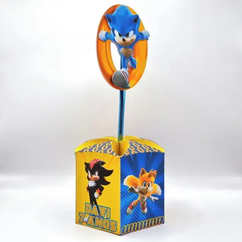 Centro de Mesa Sextavado - Sonic