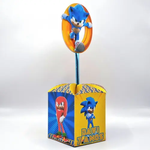 Centro de Mesa Sextavado - Sonic
