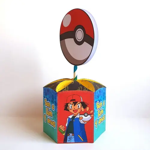 Centro de Mesa Sextavado Pokemon