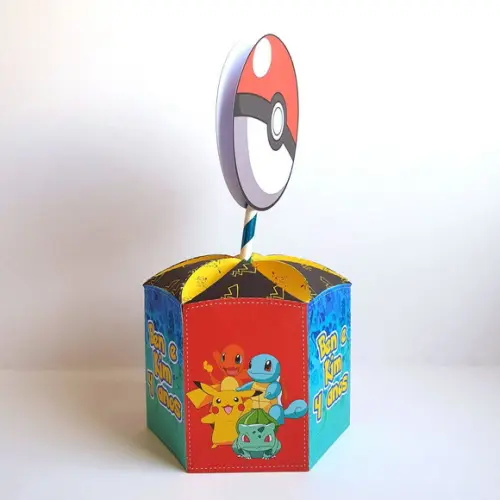 Centro de Mesa Sextavado Pokemon