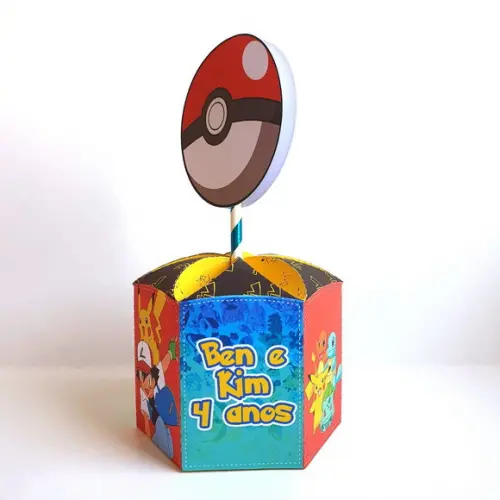 Centro de Mesa Sextavado Pokemon
