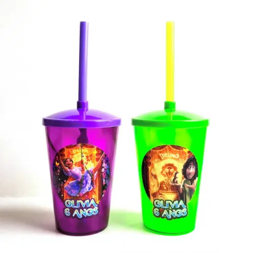 Copo Twister 400 ml Personalizado - Encanto