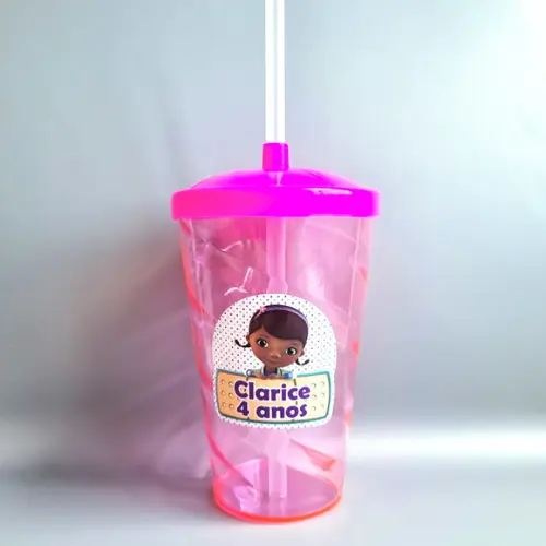 Copo Twister 400 ml Personalizado - Doutora Brinquedos