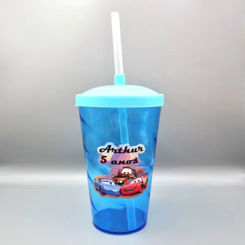 Copo Twister 400 ml Personalizado - Carros
