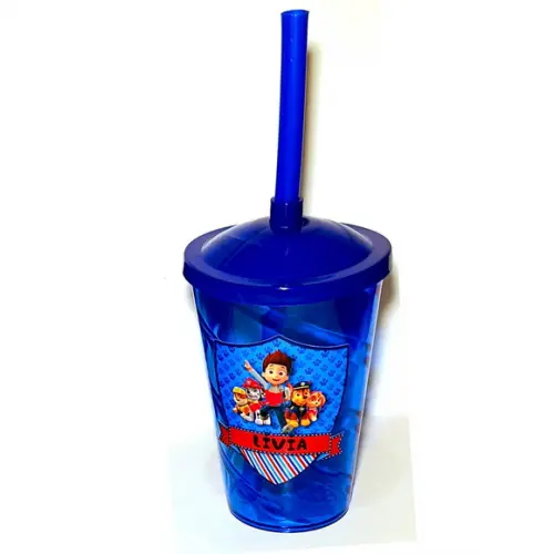 Copo Twister 400 ml Personalizado - Patrulha Canina