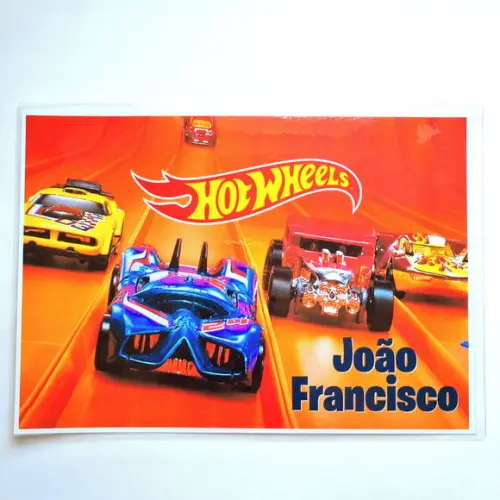 Jogo Americano Plastificado Hot Wheels