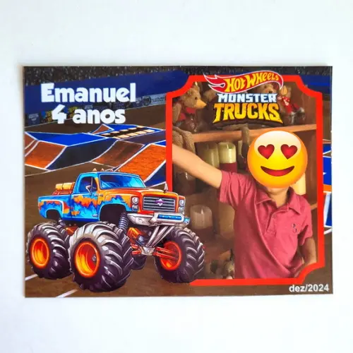 Foto Imã de Geladeira Monster Truck