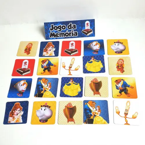 Jogo da Memória - a Bela e a Fera