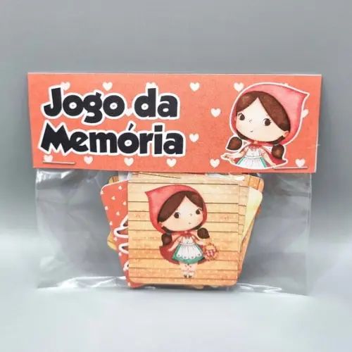 Jogo da Memória - Chapeuzinho Vermelho Aquarela