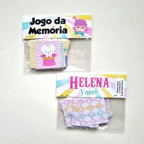 Jogo da Memória - Circo Rosa