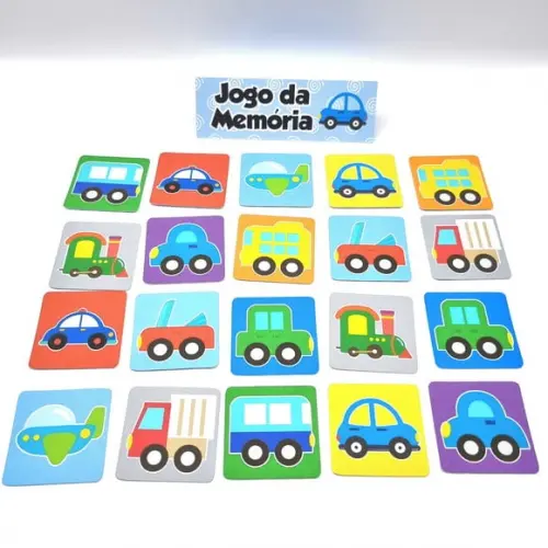 Jogo da Memória - Fusca Azul