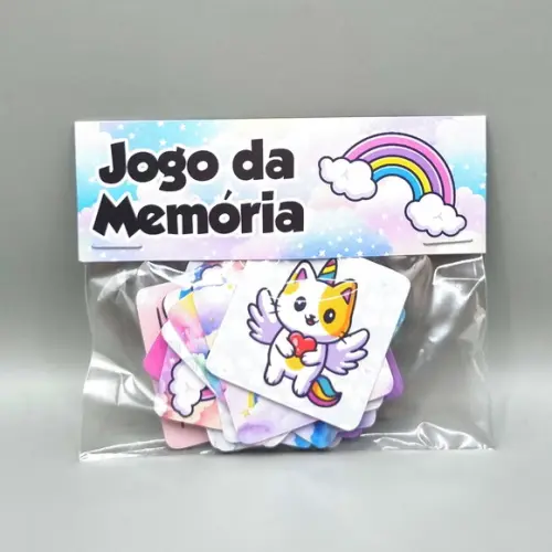 Jogo da Memória - Gato Unicórnio