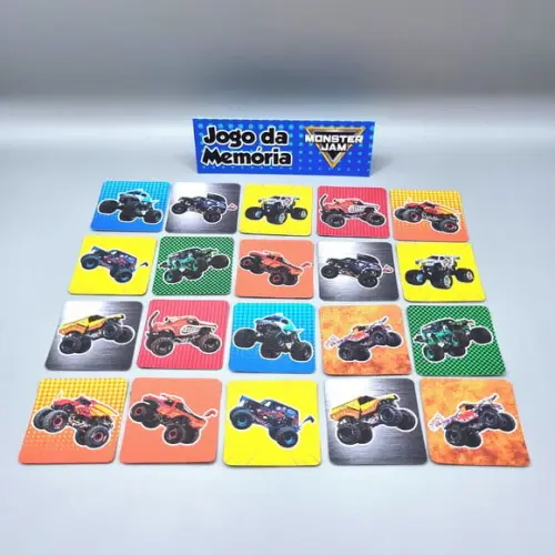 Jogo da Memória - Monster Truck / Monster Jam