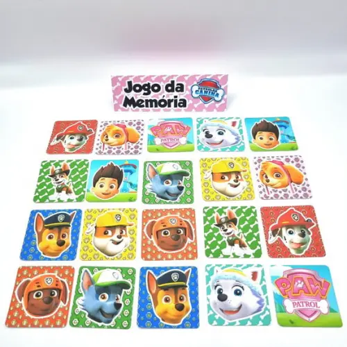 Jogo da Memória - Patrulha Canina Rosa