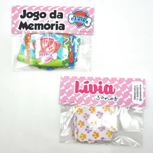 Jogo da Memória - Patrulha Canina Rosa