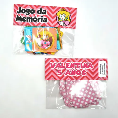 Jogo da Memória - Princesa Peach (super Mario)
