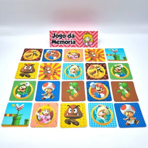 Jogo da Memória - Princesa Peach (super Mario)
