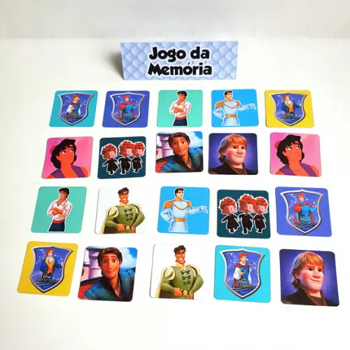 Jogo da Memória - Príncipes da Disney