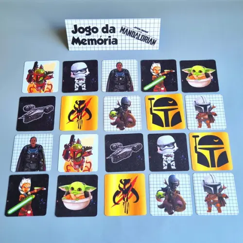 Jogo da Memória - Star Wars Mandalorian