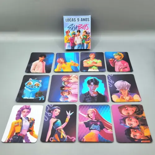 Jogo da Memória na Caixa - Guerreiras do Kpop Saja Boys