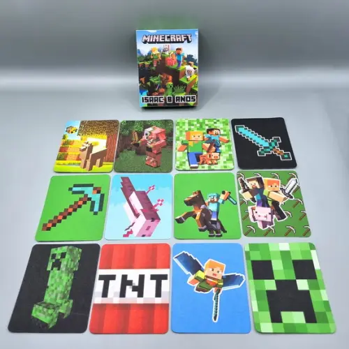 Jogo da Memória na Caixa - Minecraft
