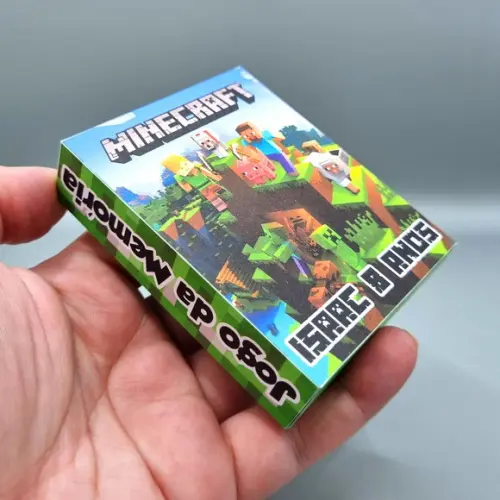Jogo da Memória na Caixa - Minecraft