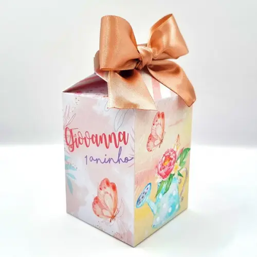 Kit Caixas Personalizadas 20 Peças - Jardim das Borboletas