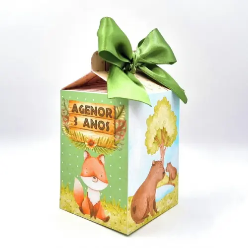 Kit Caixas Personalizadas 20 Peças Capivara Fauna Brasileira