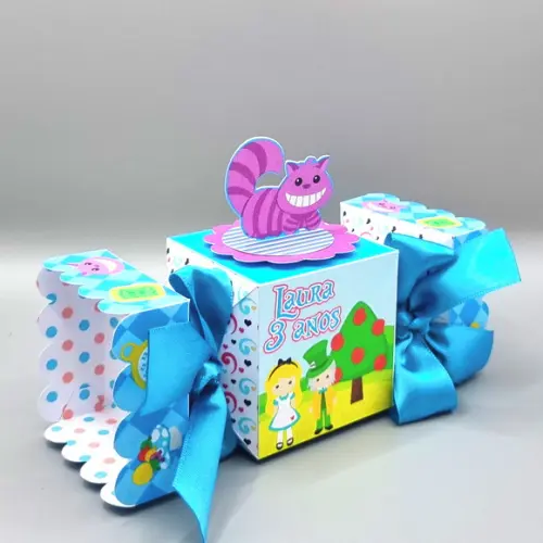 Kit Caixas Personalizadas 30 Pç Alice no País das Maravilhas