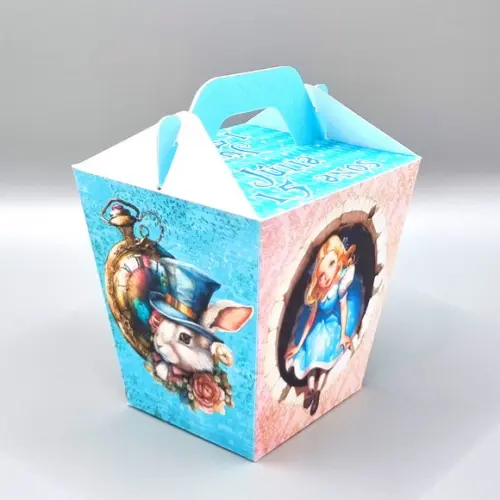 Kit Caixas Personalizadas 50 Pç Alice no País das Maravilhas