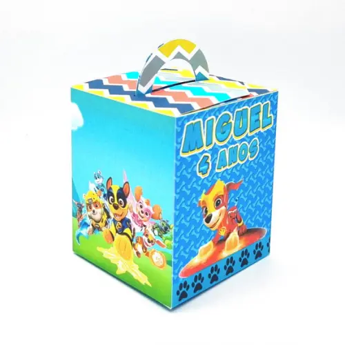 Kit Caixas Personalizadas 50 Pç Patrulha Canina Super Filhot