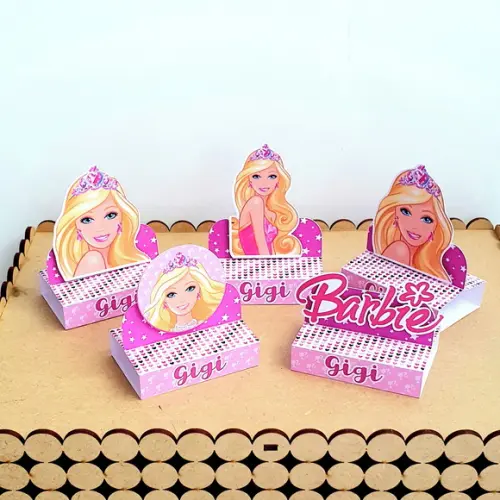 Kit com 20 Caixas Bis Duplo - Barbie