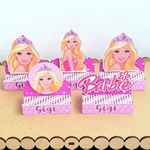 Kit com 20 Caixas Bis Duplo - Barbie