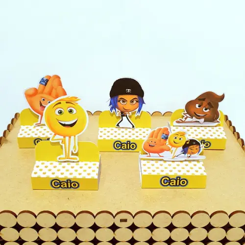 Kit com 20 Caixas Bis Duplo - Emoji