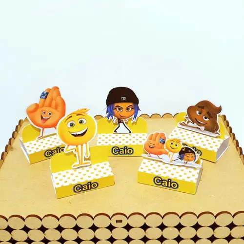 Kit com 20 Caixas Bis Duplo - Emoji