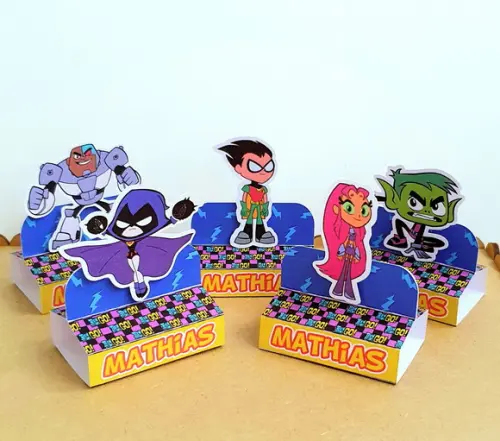 Kit com 20 Caixas Bis Duplo - Jovens Titãs