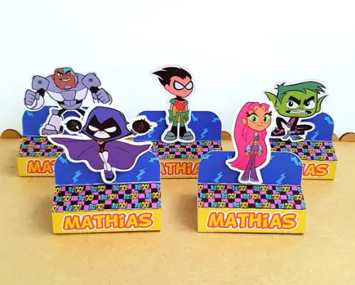 Kit com 20 Caixas Bis Duplo - Jovens Titãs