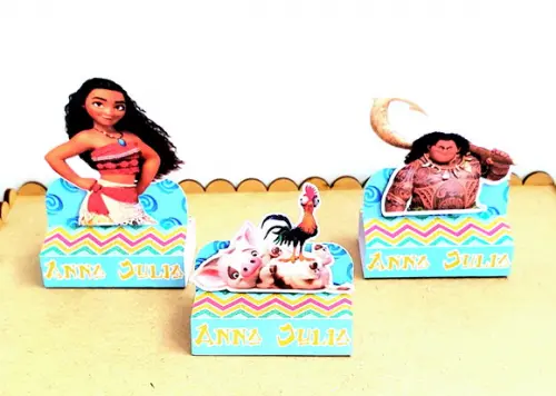 Kit com 20 Caixas Bis Duplo - Moana