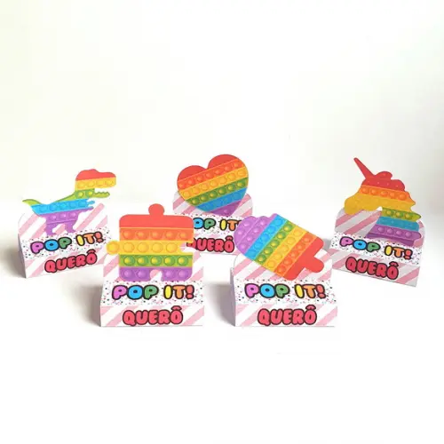 Kit com 20 Caixas Bis Duplo - Pop It