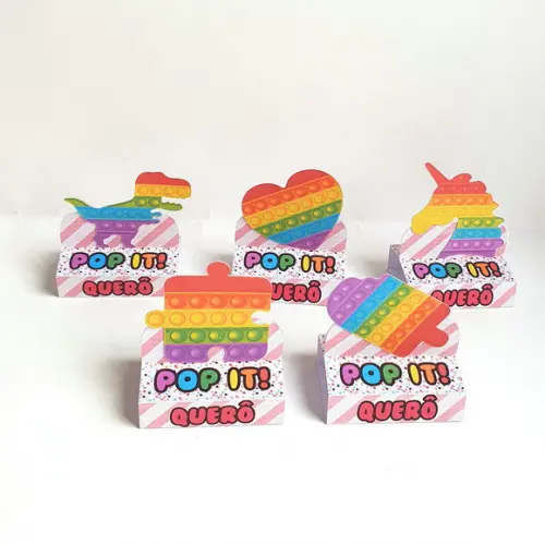 Kit com 20 Caixas Bis Duplo - Pop It